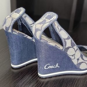 Coach Denim Wedge